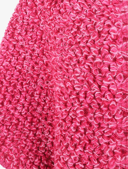 Châle uni reversible - Fushia - 3