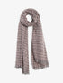 Echarpe à imprimé quadrillé irisé - Taupe - 4