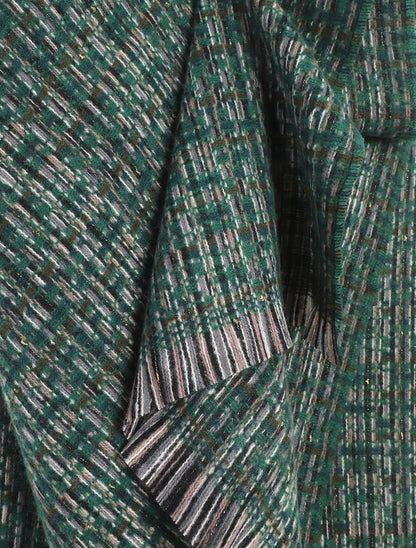 Echarpe à imprimé quadrillé irisé - Vert - 3