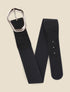 Ceinture élastiquée à boucle ardillon - Noir - 1
