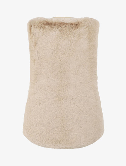 Veste sans manches à sangle décoratif - Beige - 2