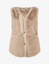 Veste sans manches à sangle décoratif - Taupe - 1