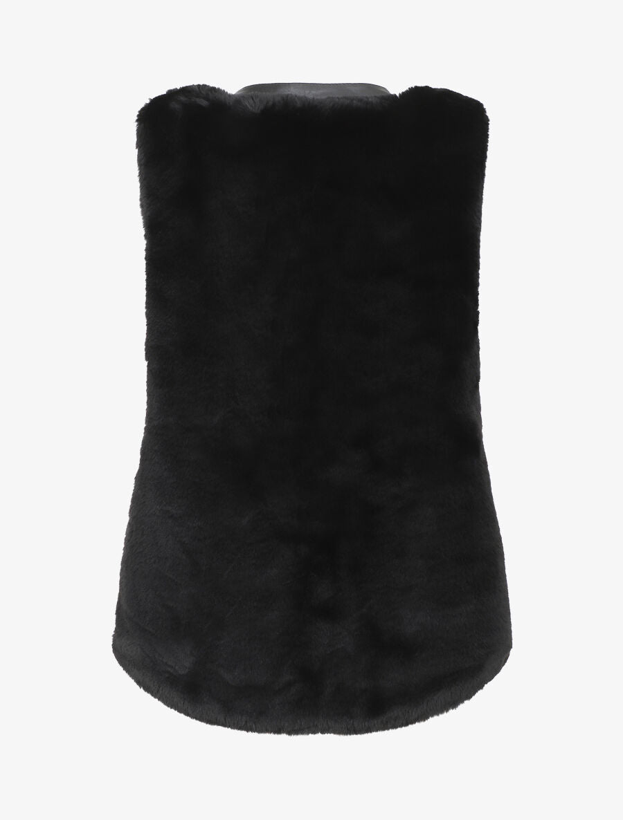 Veste sans manches à sangle décoratif - Noir - 2