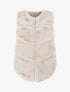 Veste sans manches en fausse fourrure - Beige - 4