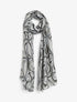 Foulard à imprimé vagues irisées - Noir - 1