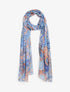 Foulard imprimé rosaces - Bleu - 4