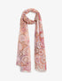 Foulard imprimé rosaces - Beige - 4