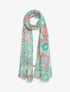Foulard imprimé rosaces - Vert - 1