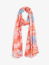 Foulard imprimé marbre - Orange - 1