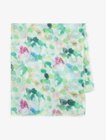 Foulard imprimé graphique - Vert - 2