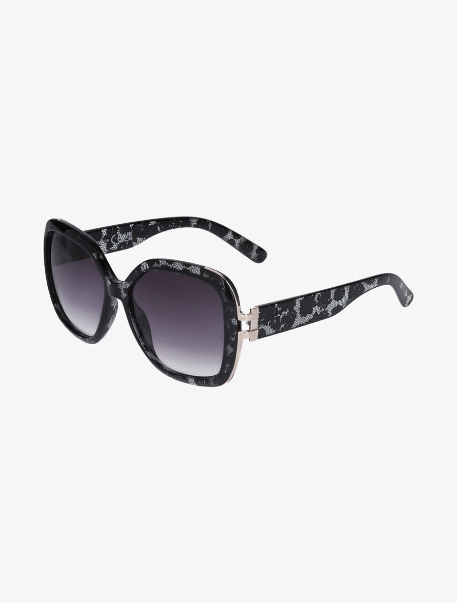 Lunettes de soleil rondes oversize - Gris - 3