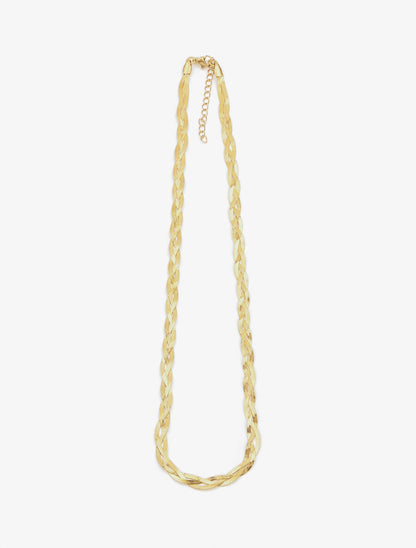 Collier maille tressée - Or - 2