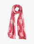 Foulard à imprimé vagues - Rouge bourgogne - 1