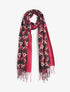 Foulard irisé imprimé losanges stylisés - Pourpre - 4