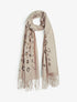 Foulard épais imprimé léopard irisé - Taupe - 4