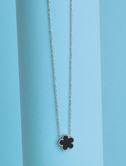 Collier à fleur - Noir - 1