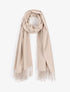 Echarpe douce à bords frangés - Beige - 1