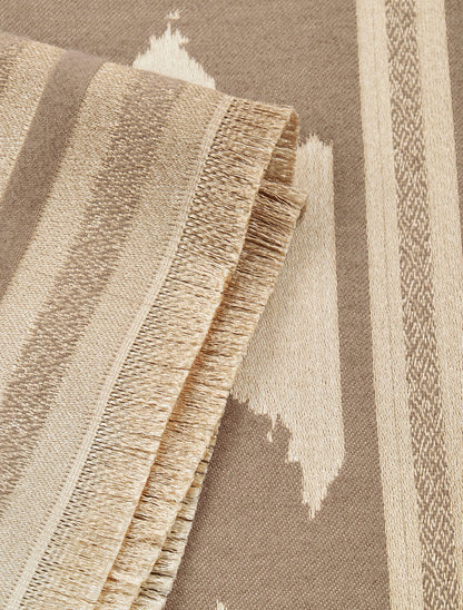 Foulard irisé à imprimé floral - Taupe - 3