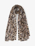 Foulard à imprimé léopard et cachemire - Beige - 1