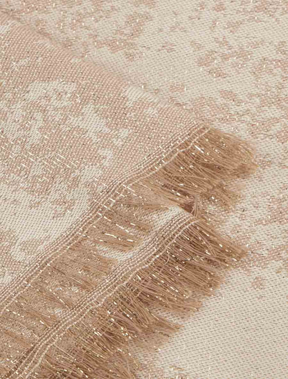 Foulard à imprimé tapisserie irisé - Beige - 3