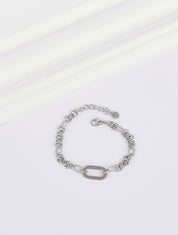 Bracelet en maille stylisée - Argent - 1