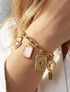 Bracelet chaîne à charms - Rose - 1