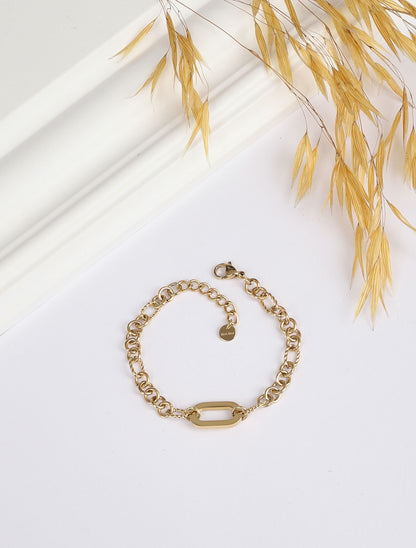 Bracelet en maille stylisée - Or - 2