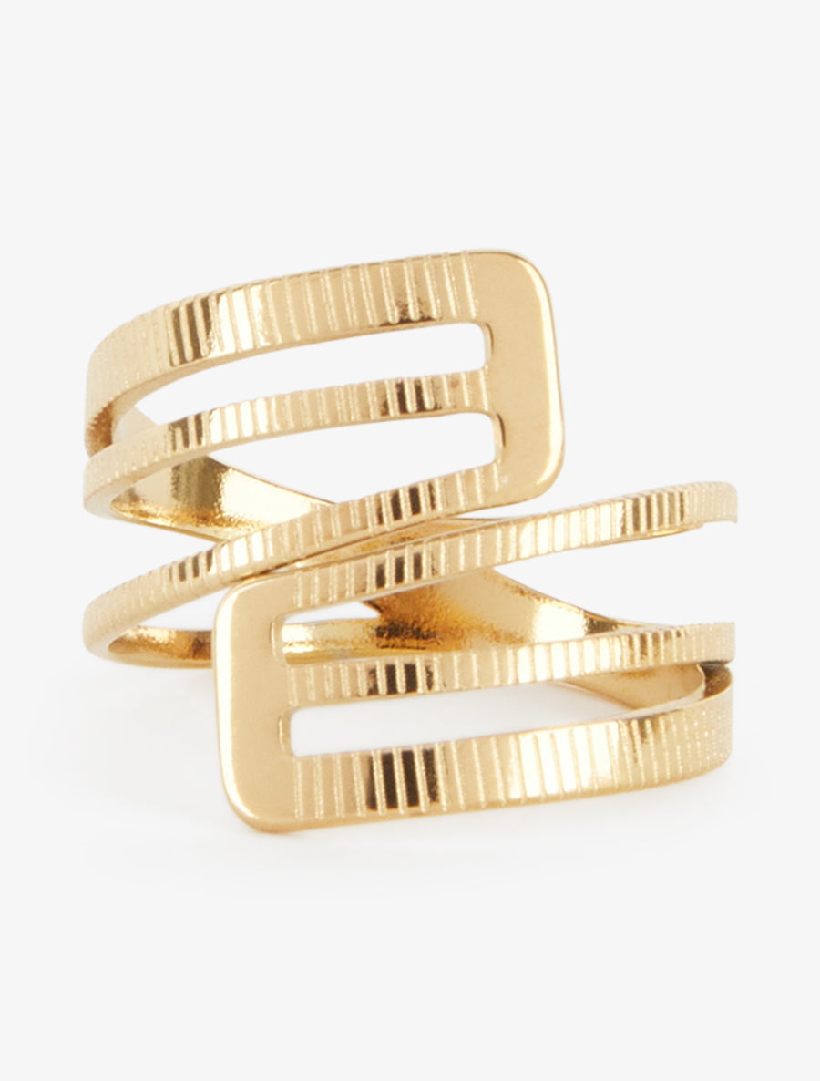 Bague style manchette - Or - 3