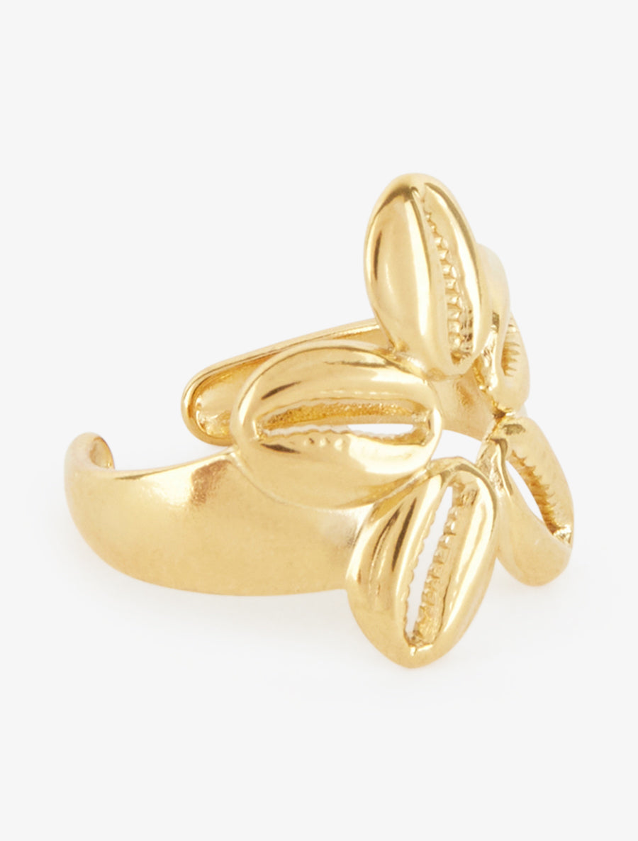 Bague ajustable coquillages - Or - 2