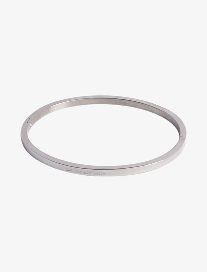Bracelet à message gravé - Argent - 2
