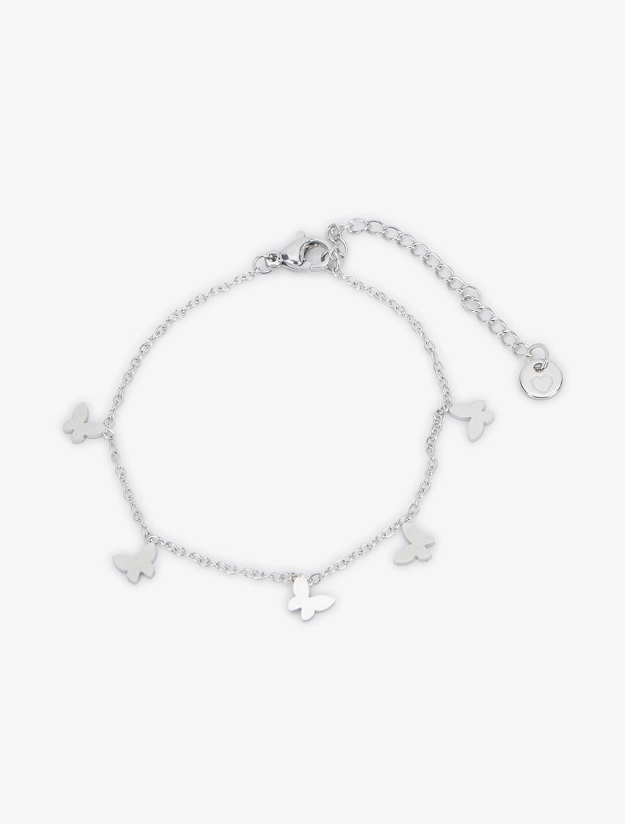 Bracelet à charms papillons - Argent - 2