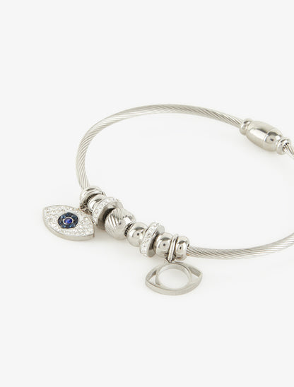 Jonc charms à breloques - Argent - 3