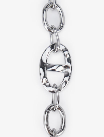 Collier martelé à maillons marins - Argent - 3