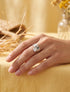 Bague coeur en zircon - Argent - 1