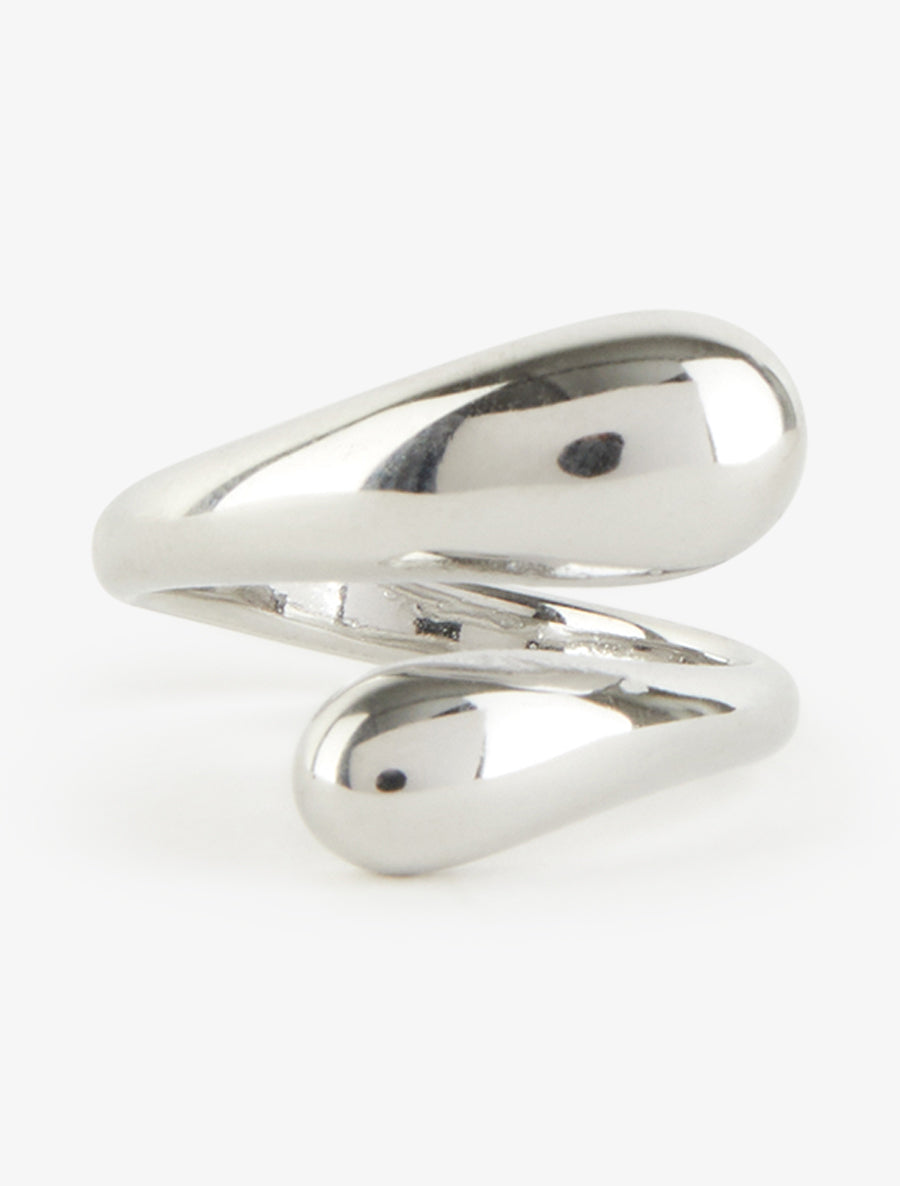 Bague style gouttes entralacées - Argent - 3