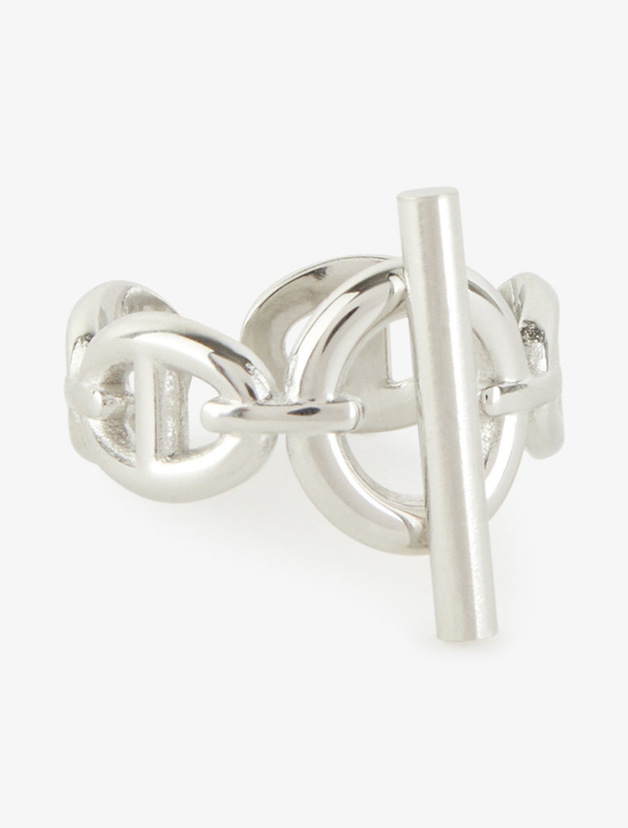 Bague à maillons marins et tige - Argent - 2