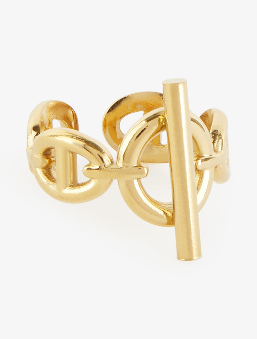 Bague à maillons marins et tige - Or - 2