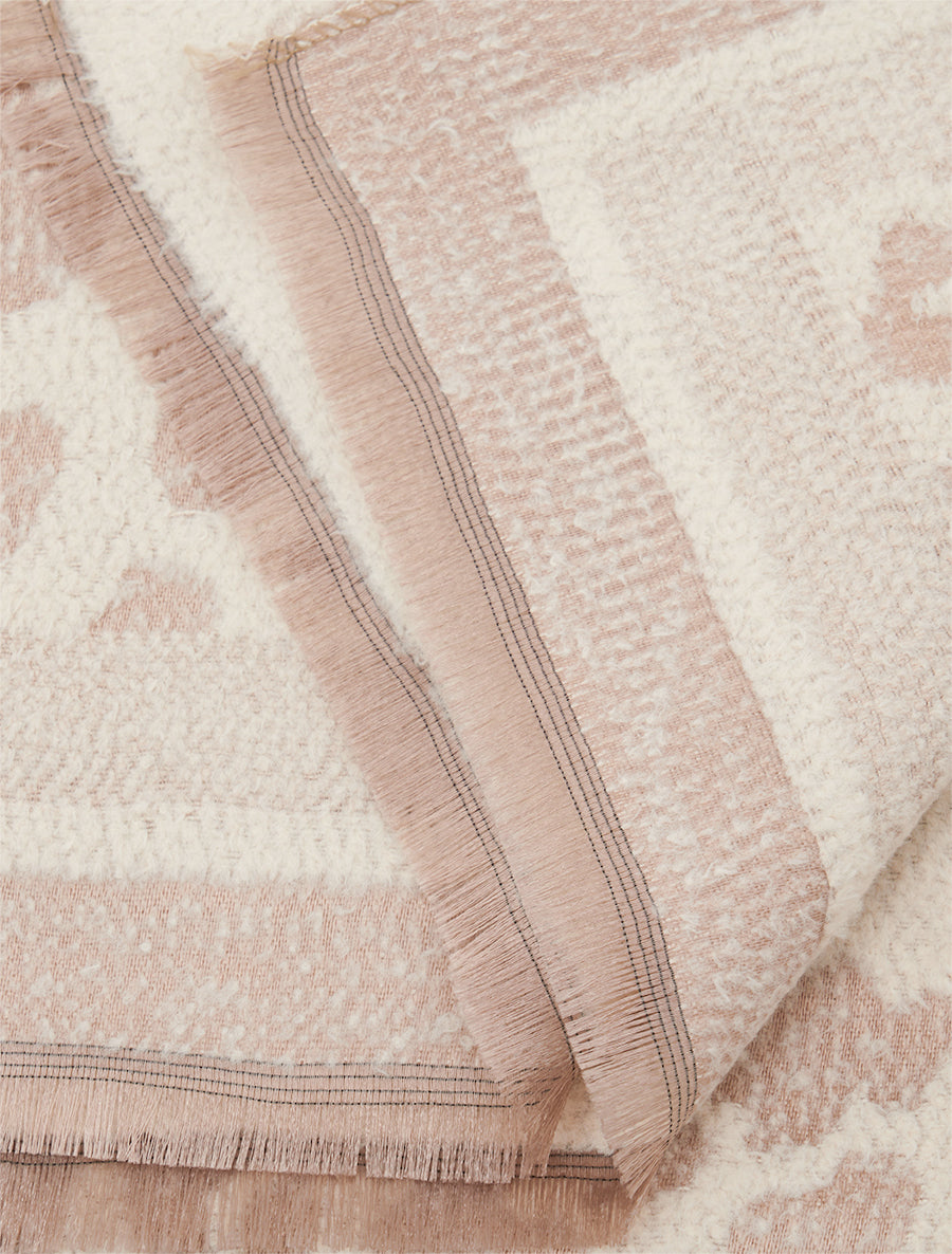 Echarpe molletonnée à motif léopard - Beige - 3