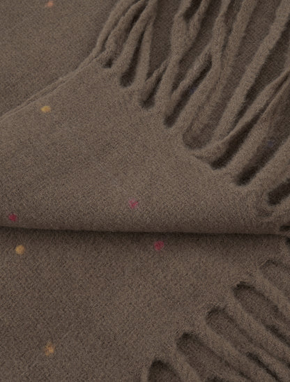 Echarpe à pois multicolore - Taupe - 3