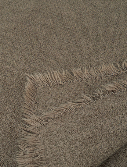 Foulard uni à bords effilochés - Kaki - 3