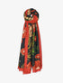 Foulard à imprimé coquelicot - Noir - 1