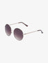 Lunettes de soleil rondes à monture métallique - Léopard - 1