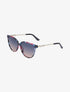 Lunettes cat eye branches à strass - Rose - 1