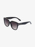 Lunettes ovales à monture détail doré - Noir - 1