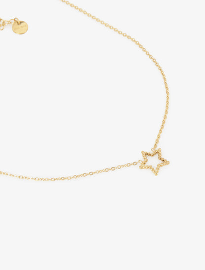 Collier à pendentif étoile - Or - 3