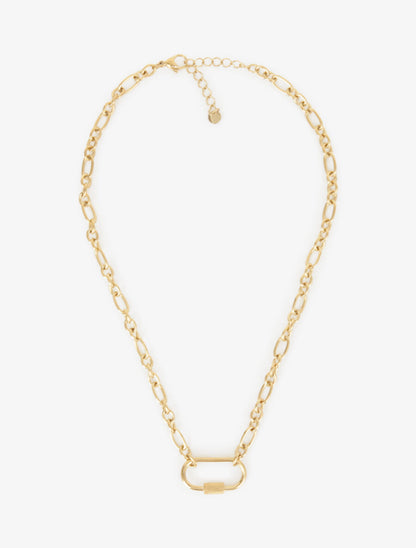 Collier en maille à pendentif mousqueton - Or - 3