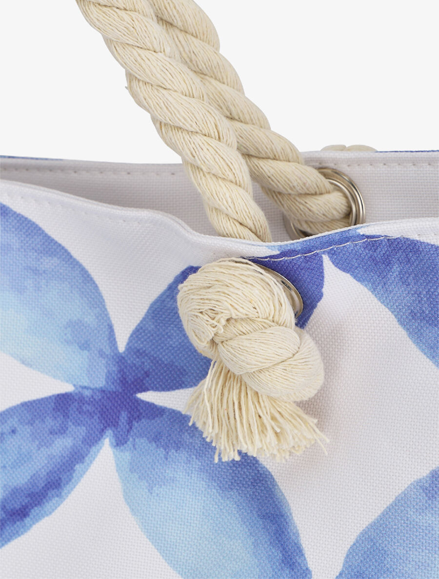 Sac de plage imprimé céramique - Bleu - 3