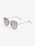 Lunettes de soleil cat eye arrondis - Rose - 2
