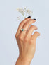 Bague fine ornée d&