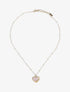 Collier à pendentif coeur orné d&